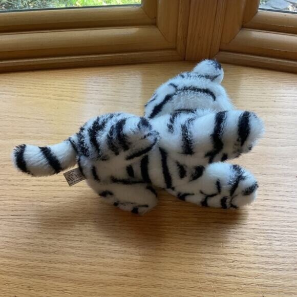 White Tiger Plush Blue Eyes Fiesta Concession Corp Stuffed Animal Vintage 1989 - Picture 6 of 7